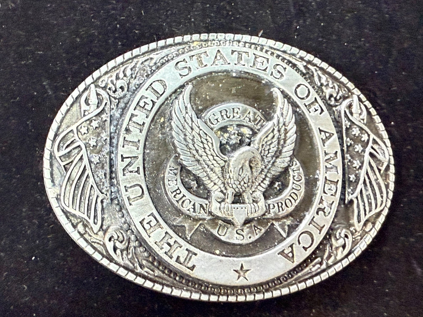 The United States Of America Vintage The Great American Belt Buckle Company