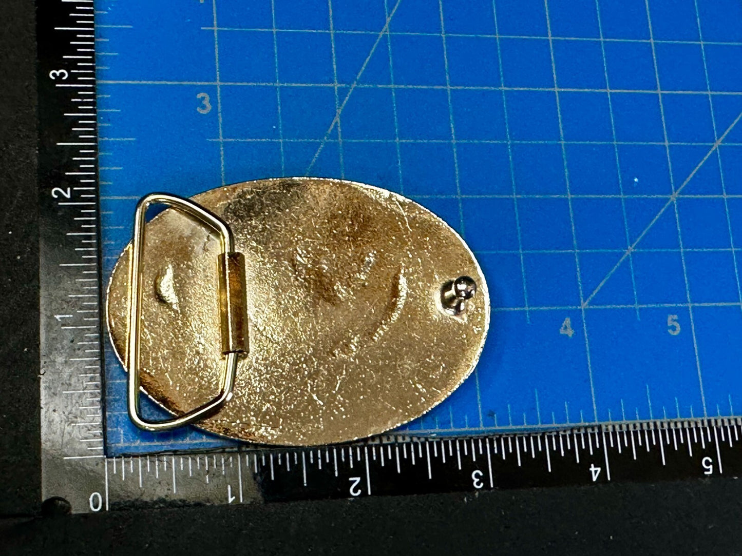 1988 Fur Rendezvous Anchorage Alaska Flag Bald Eagle Commemorative Belt Buckle