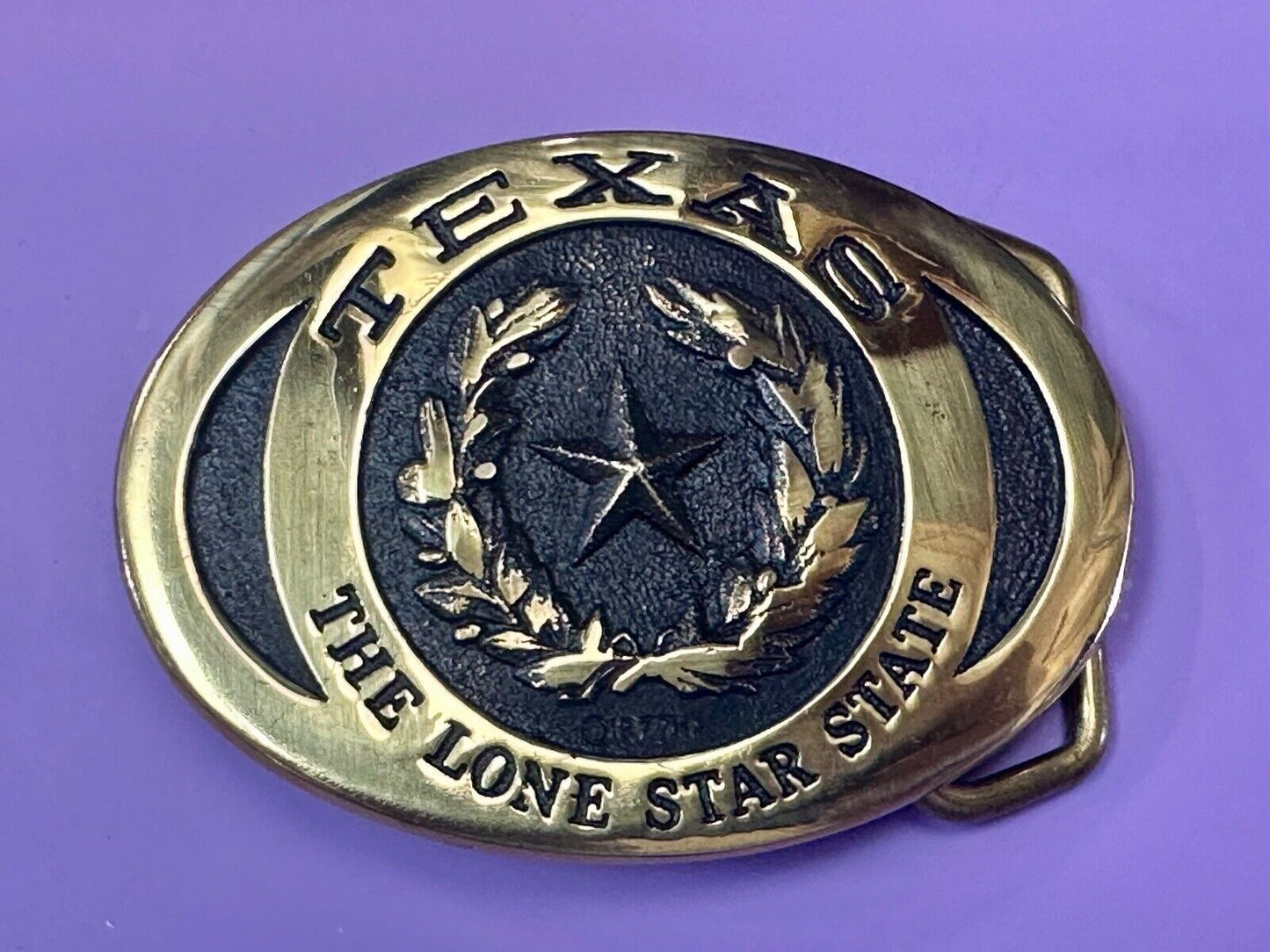 TEXAS THE LONE STAR STATE BELT BUCKLE - Heritage Mint LTD belt buckle w/ bag COA