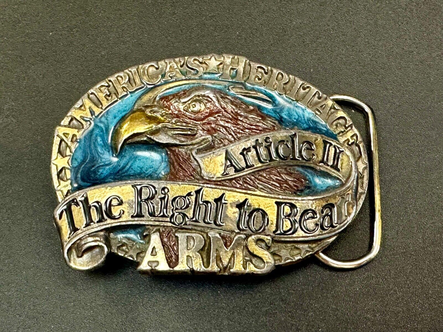 2nd amendment The Right to keep & Bear Arms patriotic great American belt buckle