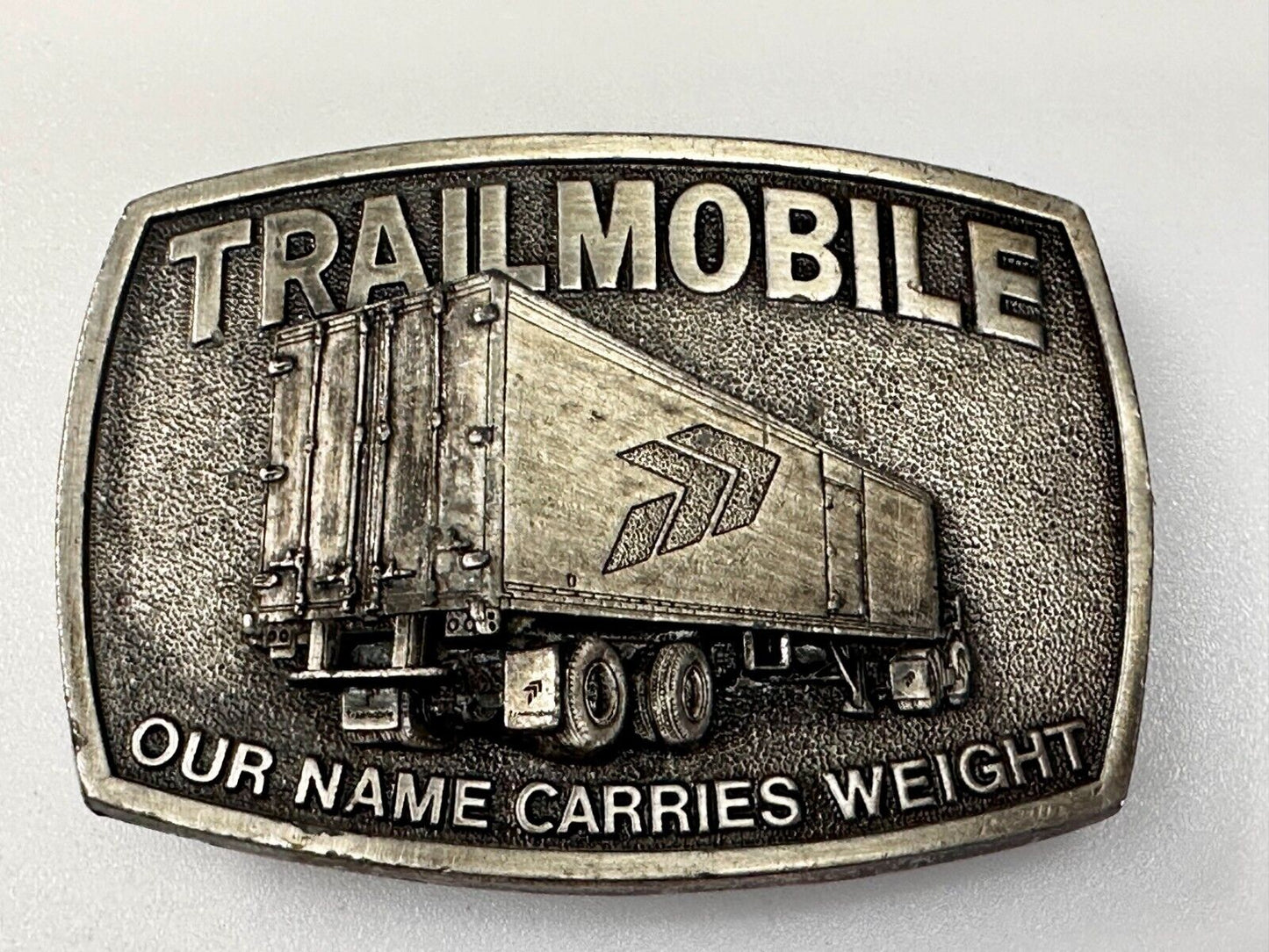 Trailmobile Our Name Carries Weight Semi Truck Long Haulers Trucker Belt Buckle