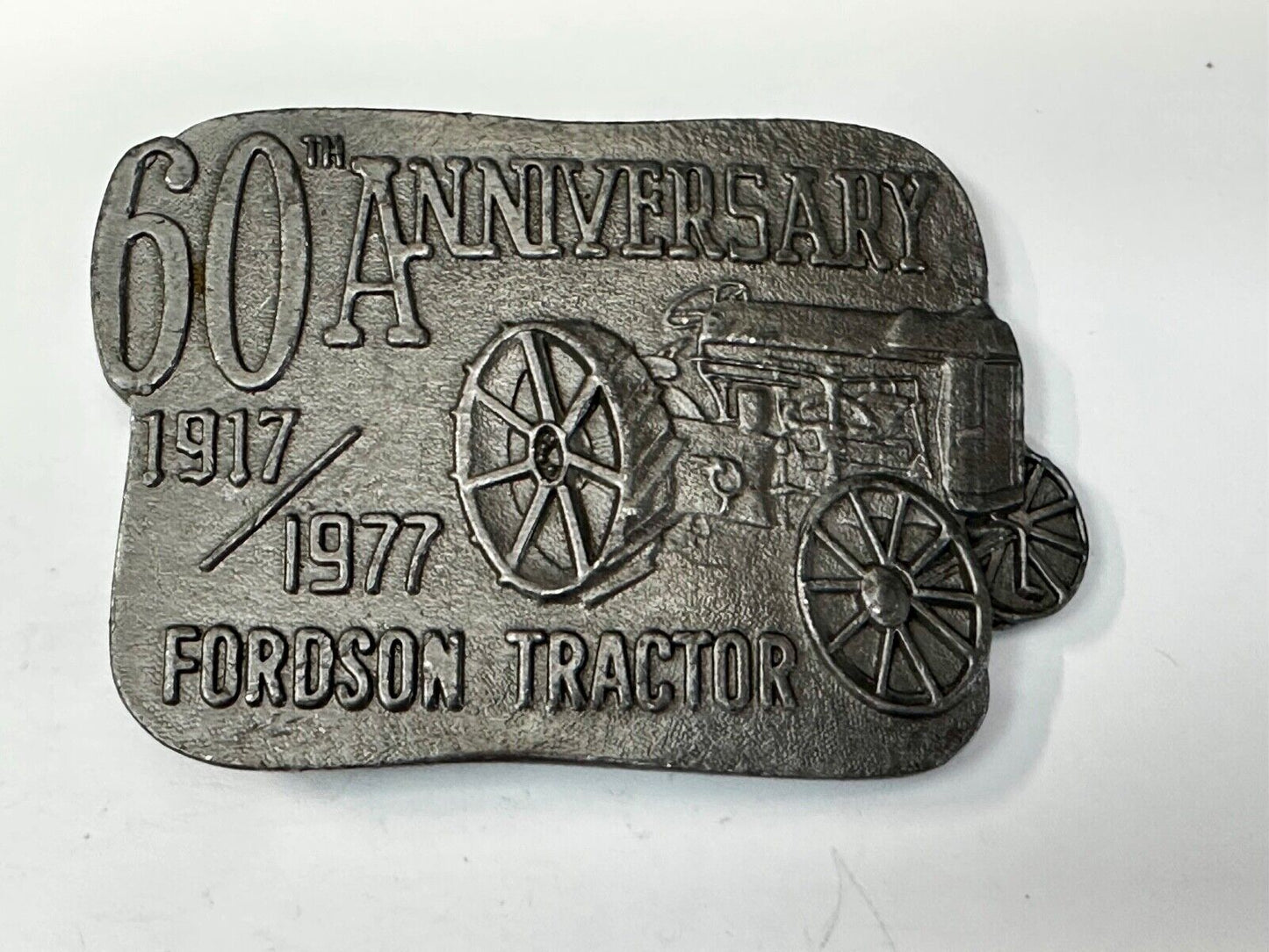 1977 Fordson Tractor - 60th Anniversary Vintage Farming Collectable Belt Buckle