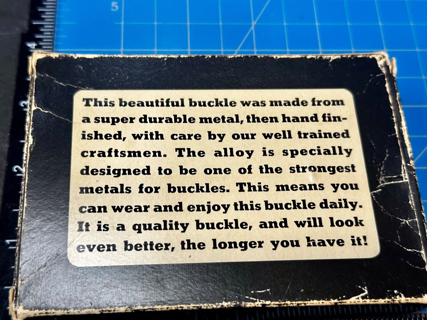 Beautiful Customized Name RALPH Cut-Out Vintage Belt Buckle by THE CHAD - in box