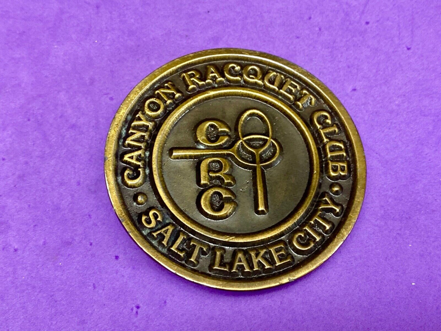 Vintage CRC - Salt Lake City Canyon Racquet club restored belt buckle
