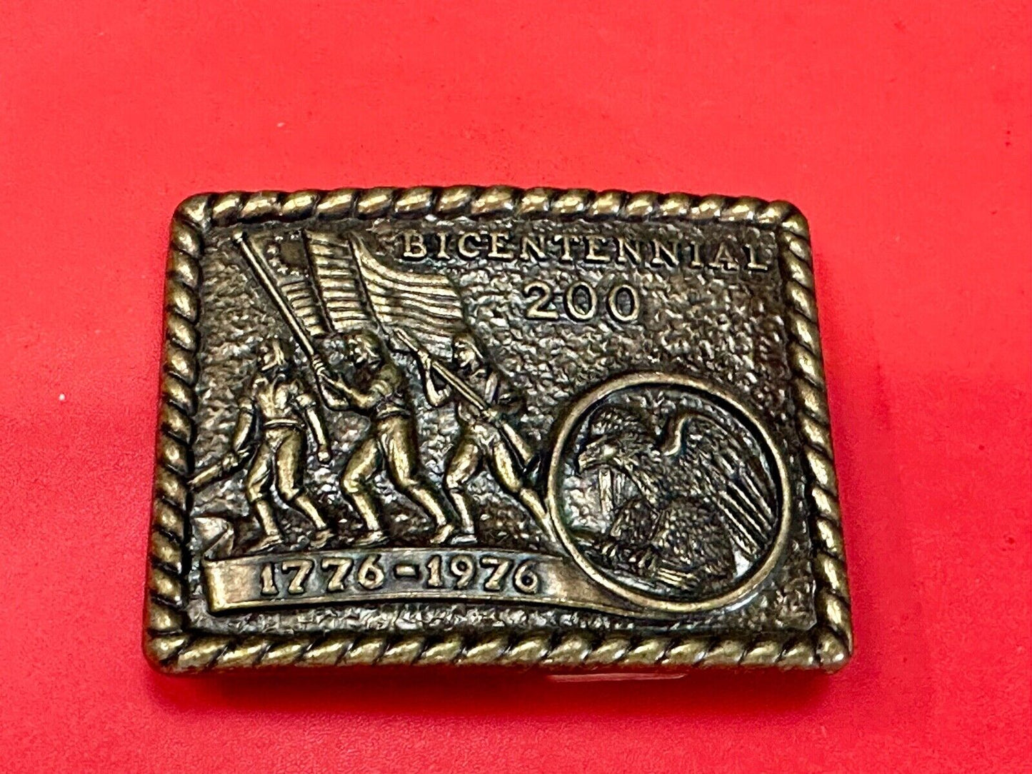 Vintage Bicentennial 200 year celebration NOS USA made belt buckle by CPI