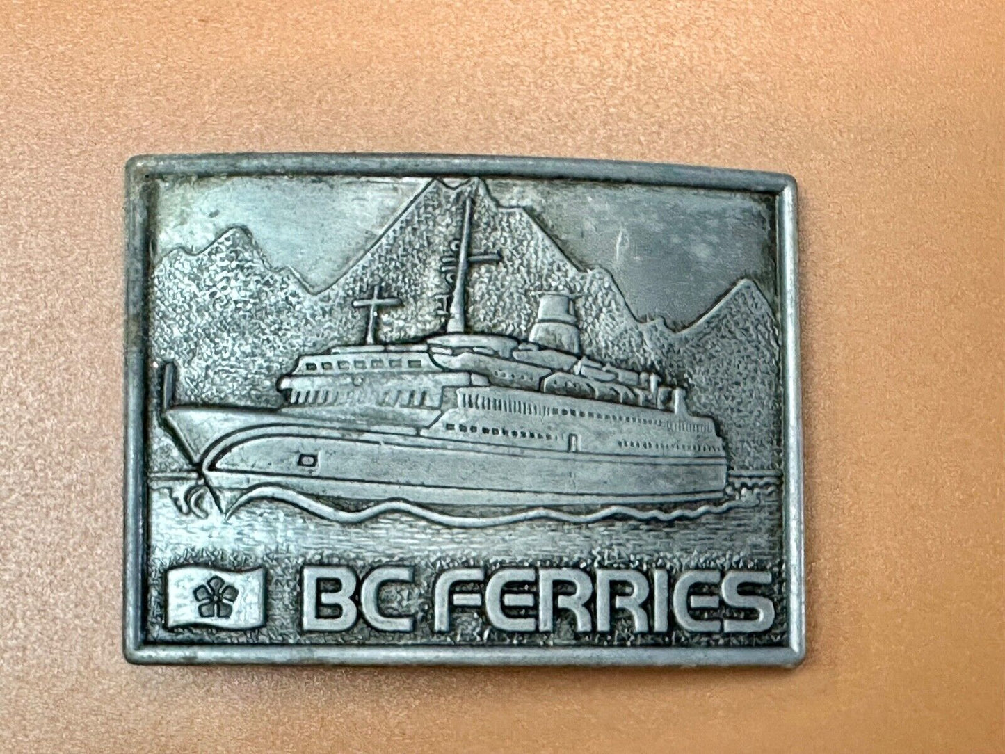 BC Ferries Passenger Boat Ship Company vintage Century Canada belt buckle