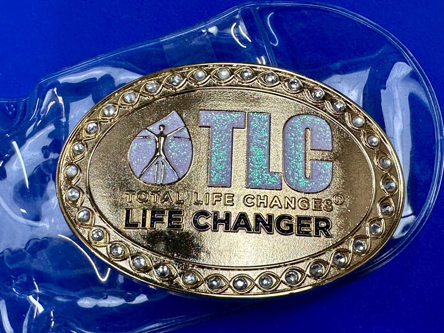 TLC Total Life Changes - Life Changer Fitness Diet Nutrition belt buckle