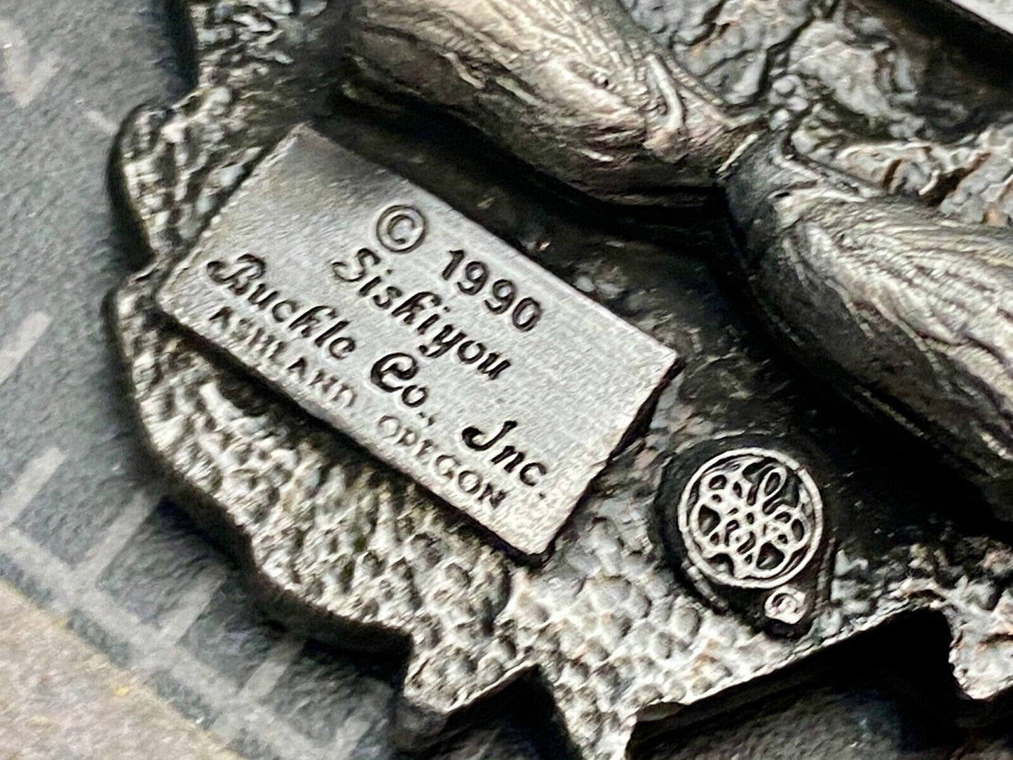 Vintage 1990 - Founder’s Days Caledonia MN belt buckle - Church of St Mary