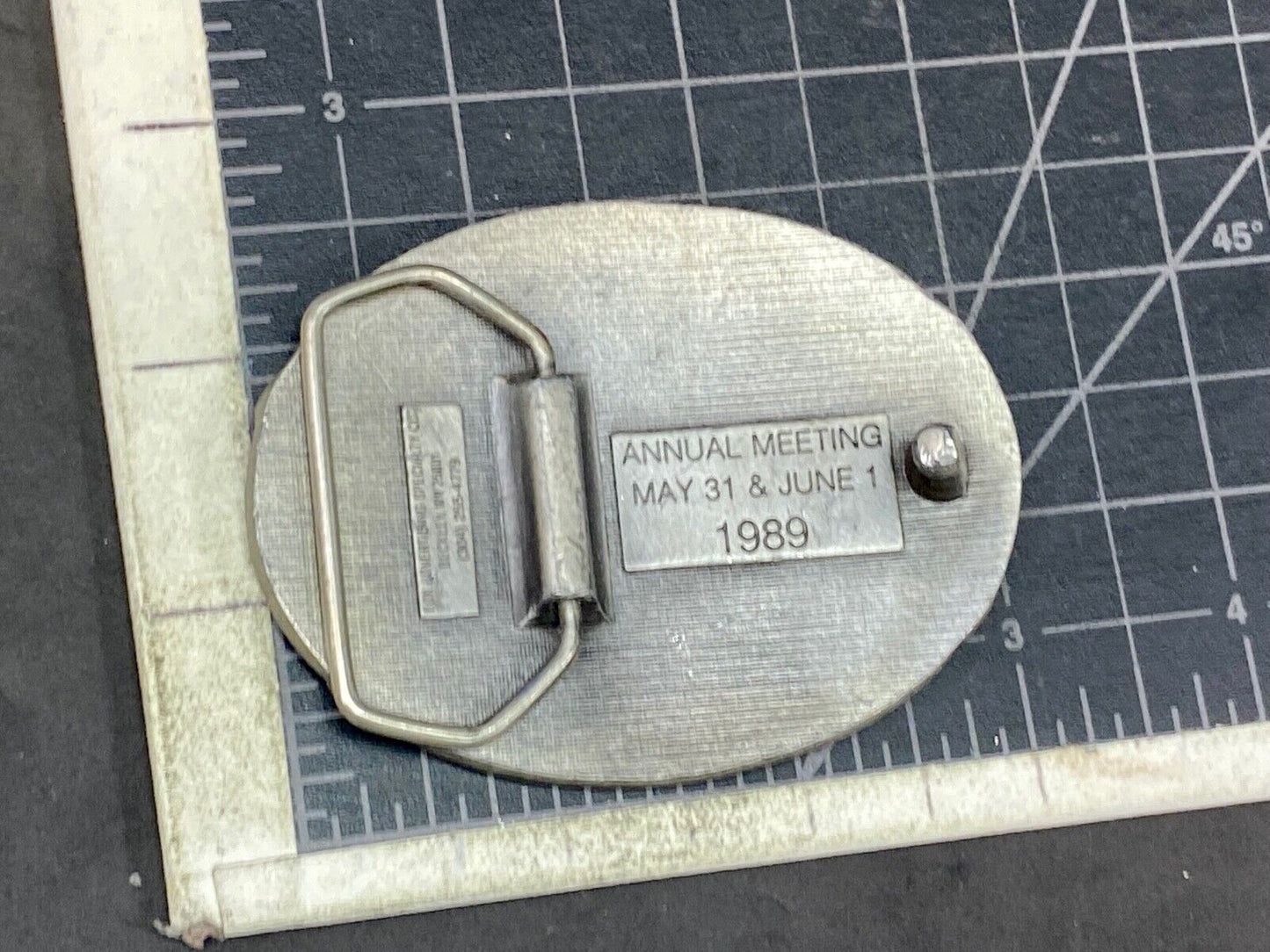 Vintage 1989 National Homes Safety Assoc Breckenridge Co Belt Buckle By Fox Add