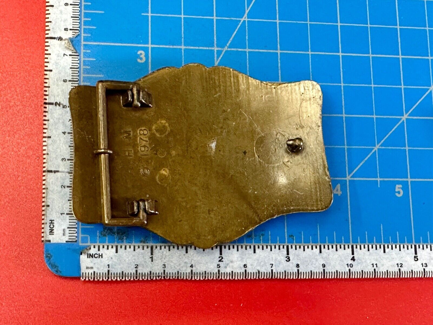 1978 Honda Goldwing Motorcycles Bikers belt buckle by A.H.M.