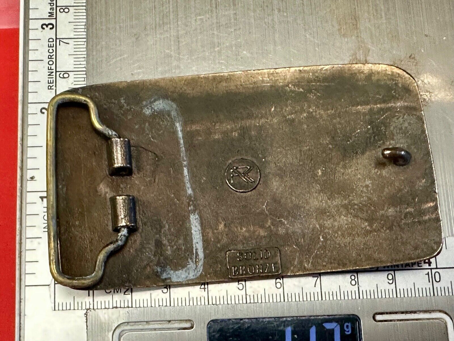The Waggoners Vintage Trucking company advertising solid bronze belt buckle