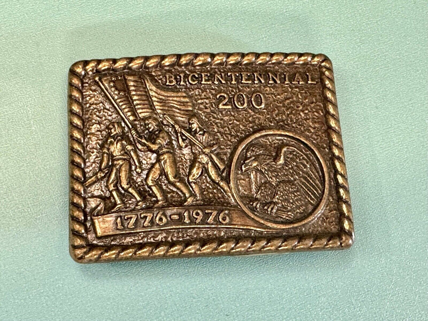 Vintage Bicentennial 200 year celebration NOS USA made belt buckle by CPI