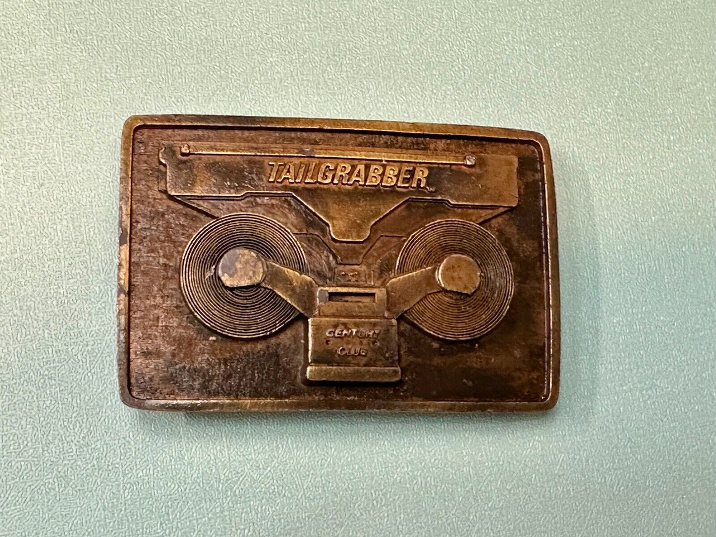 Tailgrabber Century Club Commemorative Vtg. Belt Buckle by Indiana Metal Craft