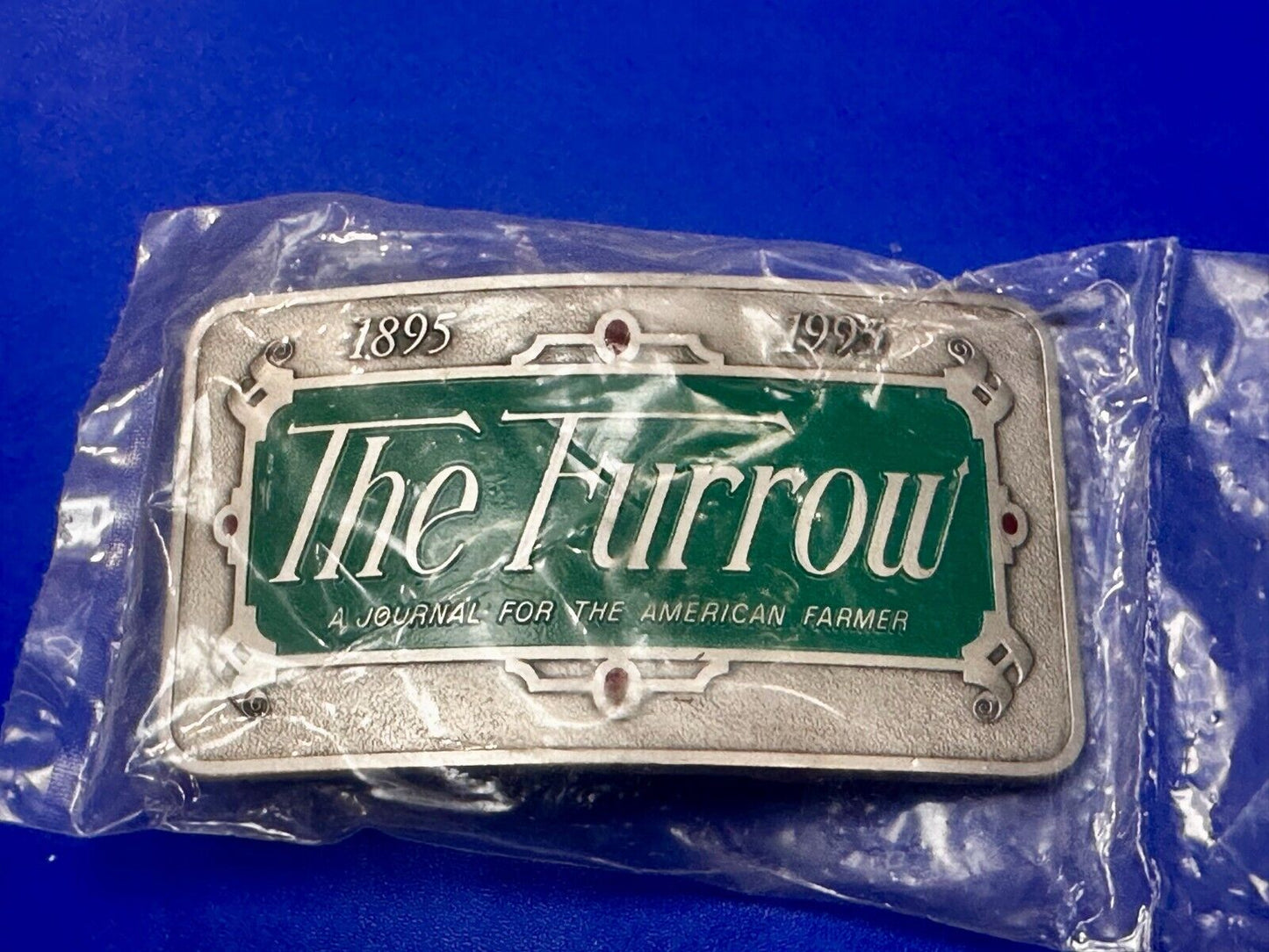 The Furrow A Journal For The American Farmer VTG 1995 NOS John Deere Belt Buckle