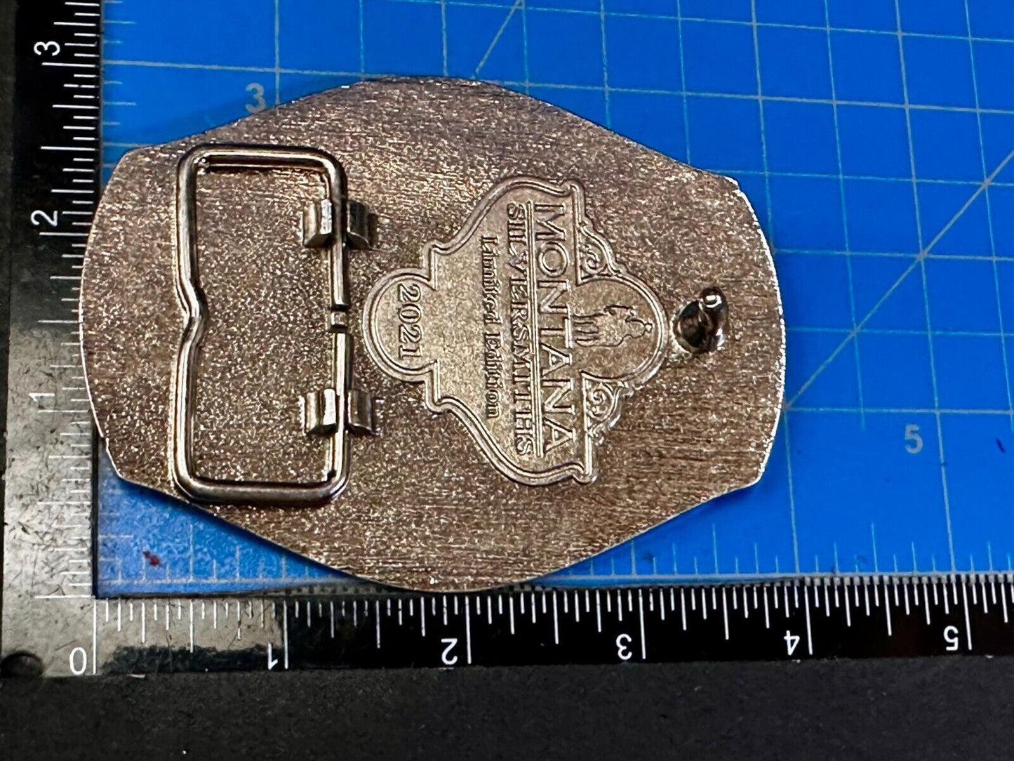 2021 Pendleton Whiskey Let'er Buck Rodeo Cowboy Montana Silversmiths Belt Buckle
