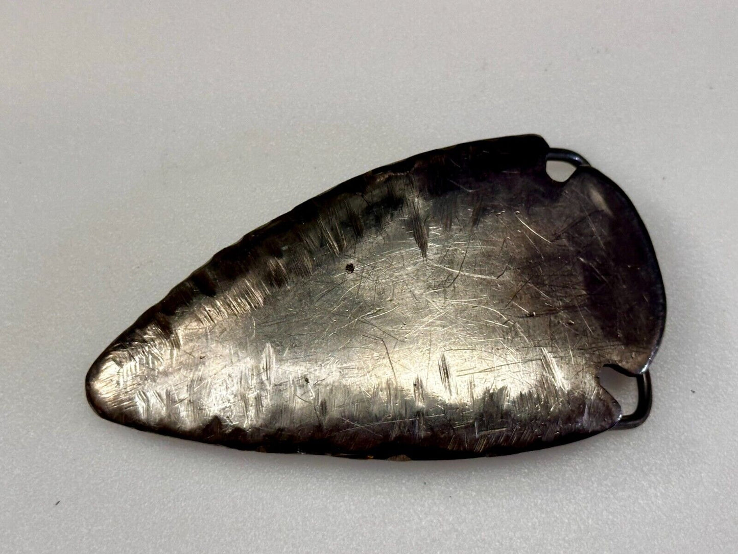 Arrow Head Artisan Cast Made Native Indian Art Figural Silver? Belt Buckle