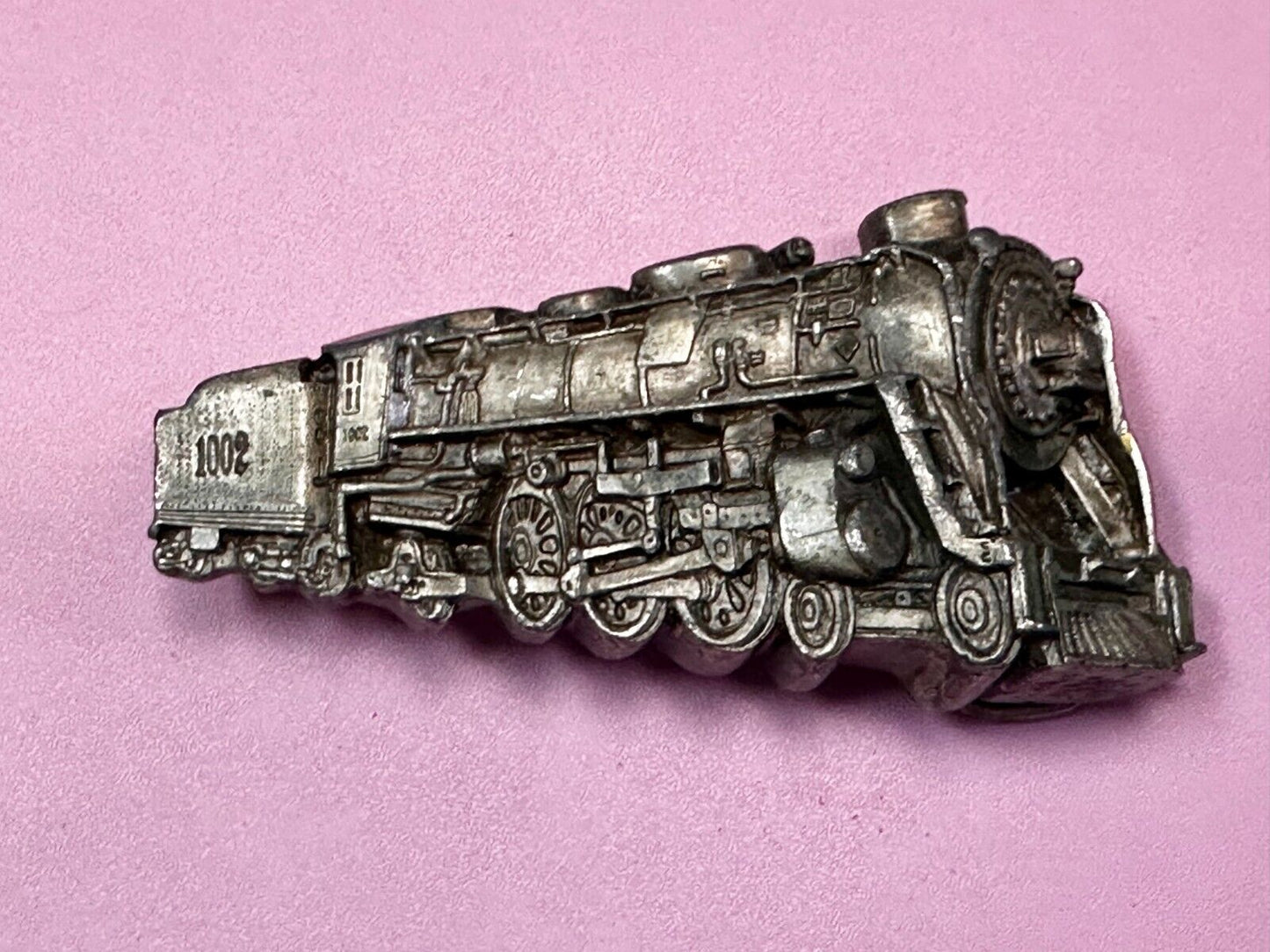 Train Locomotive Steam Engine RR RailRoad Vintage 1978 Bergamot Belt Buckle
