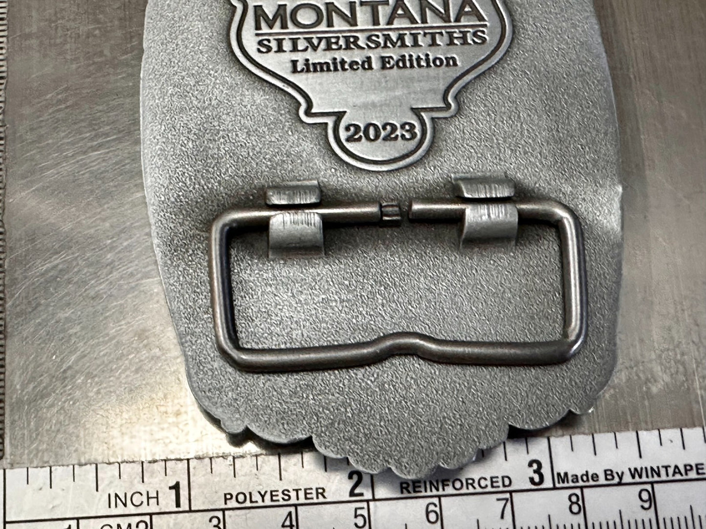 2023 Pendleton Whiskey Let'er Buck Rodeo Cowboy Montana Silversmiths Belt Buckle