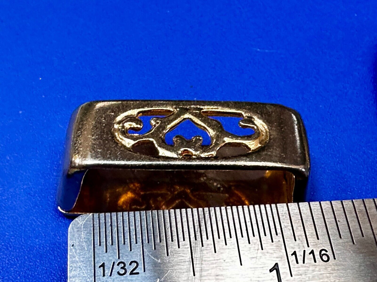 Three Piece Vintage Ranger Belt Buckle Set - Keeper & Tip Included