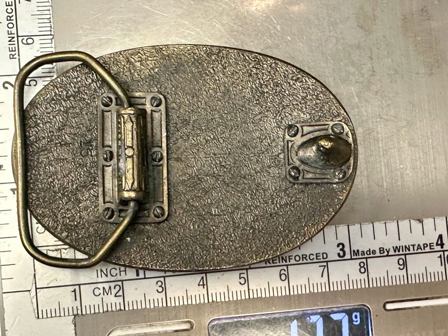 1992 BASS Bass Anglers Sportsman Society Fishing 25th Anniversary belt buckle