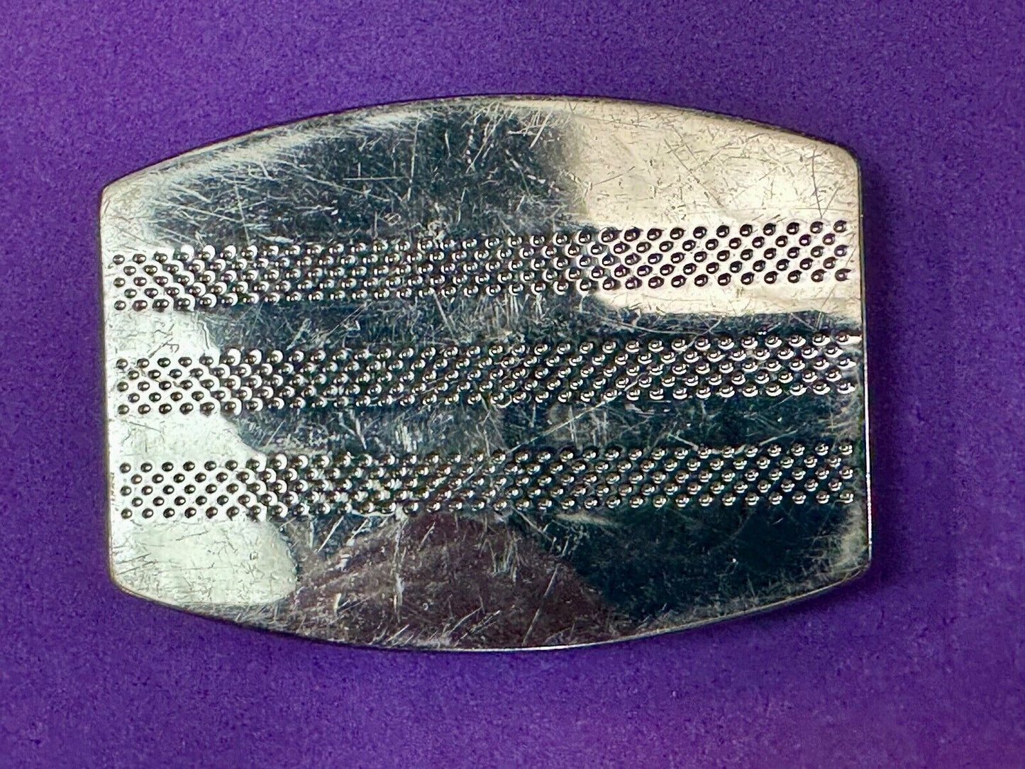 ADIDAS Silver color SHOE Footwear Co Running Golf Trophy striped belt buckle