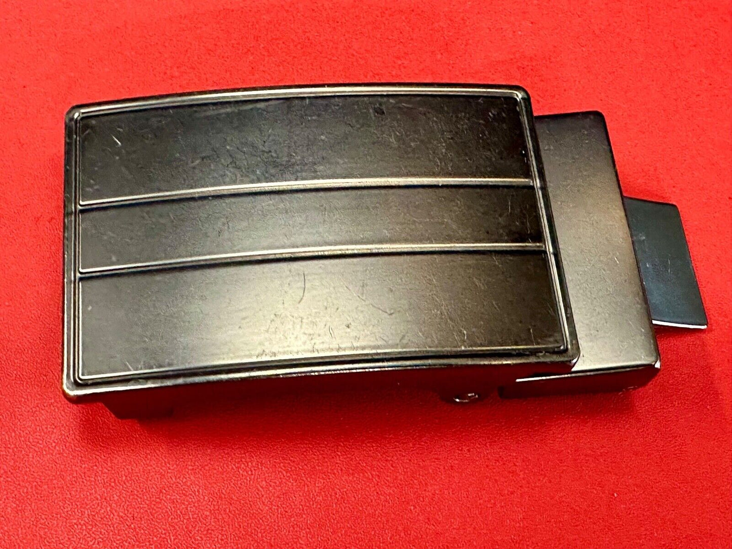 BLACK Color Dress Formal 3 lined replacement Belt Buckle