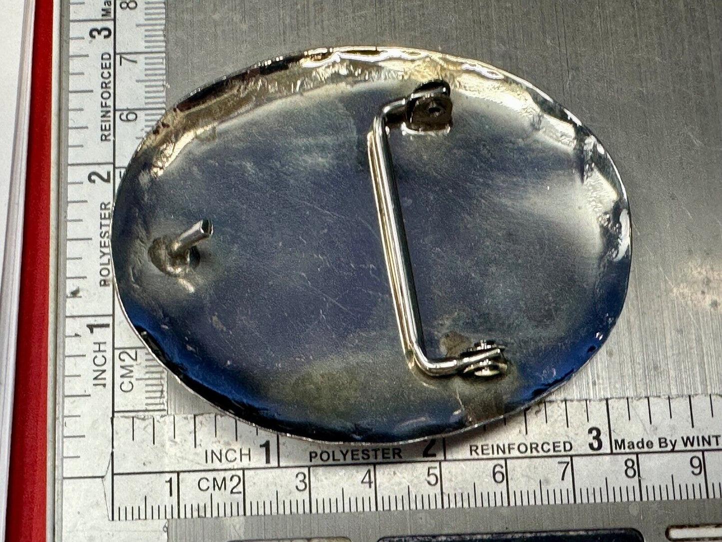 Turquoise Stone Horse Head & Shoe, Quarter Coin Southwestern belt buckle