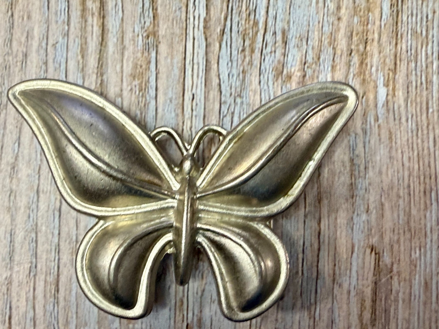 Beautiful Butterfly Shaped Figural Cutout Hippy Vibe Silver Color Belt Buckle