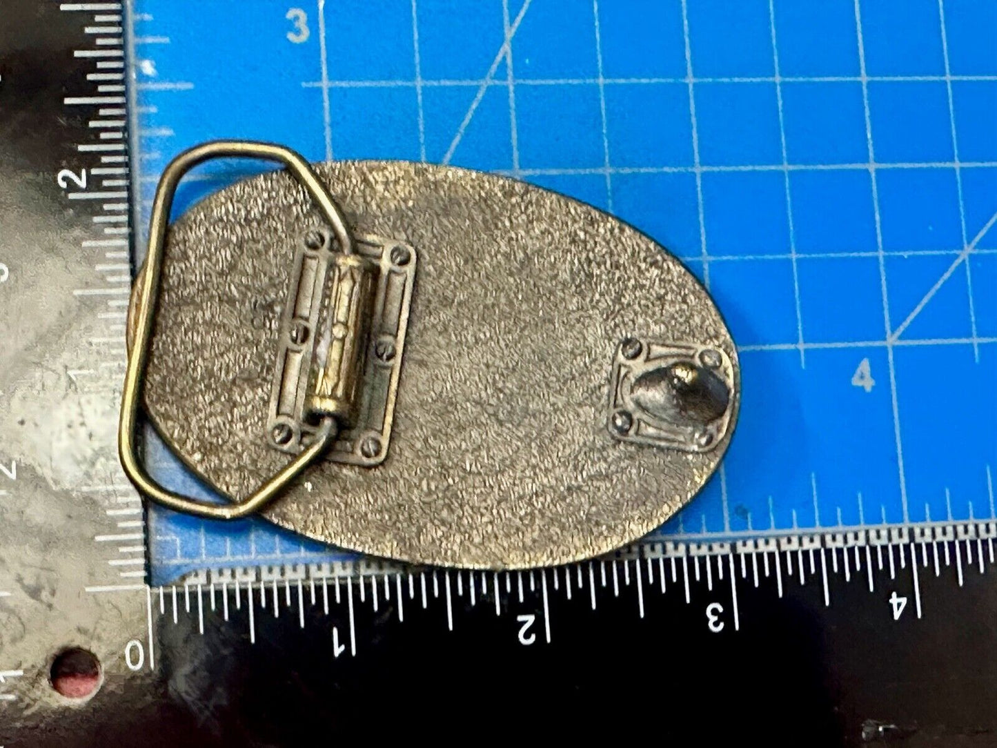1992 BASS Bass Anglers Sportsman Society Fishing 25th Anniversary belt buckle