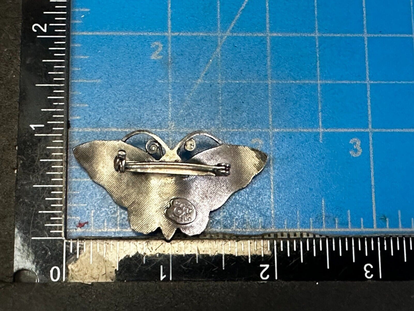 Beautiful Butterfly Cutout Silver Tone Brooch Pin Original by Robert