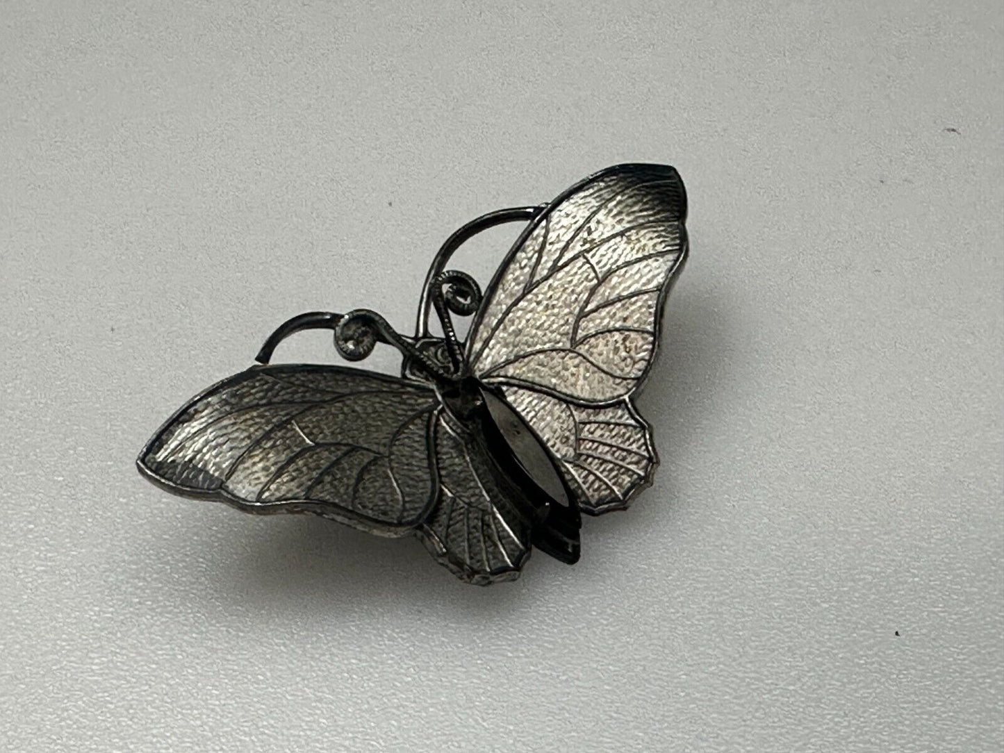 Beautiful Butterfly Cutout Silver Tone Brooch Pin Original by Robert