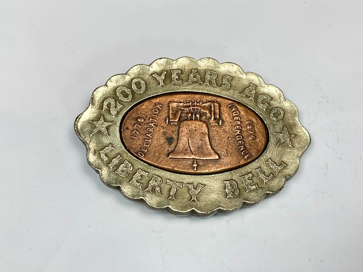 200 Year Celebration Of Liberty Bell - Declaration Of Independence Belt Buckle