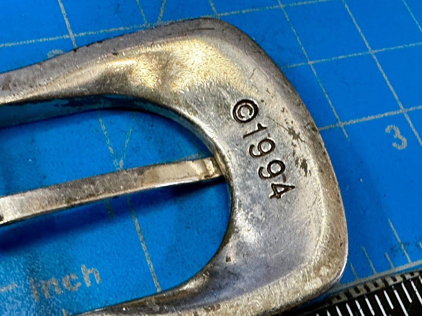 Unique 1994 Ranger Style Replacement Western Silver Tone Belt Buckle