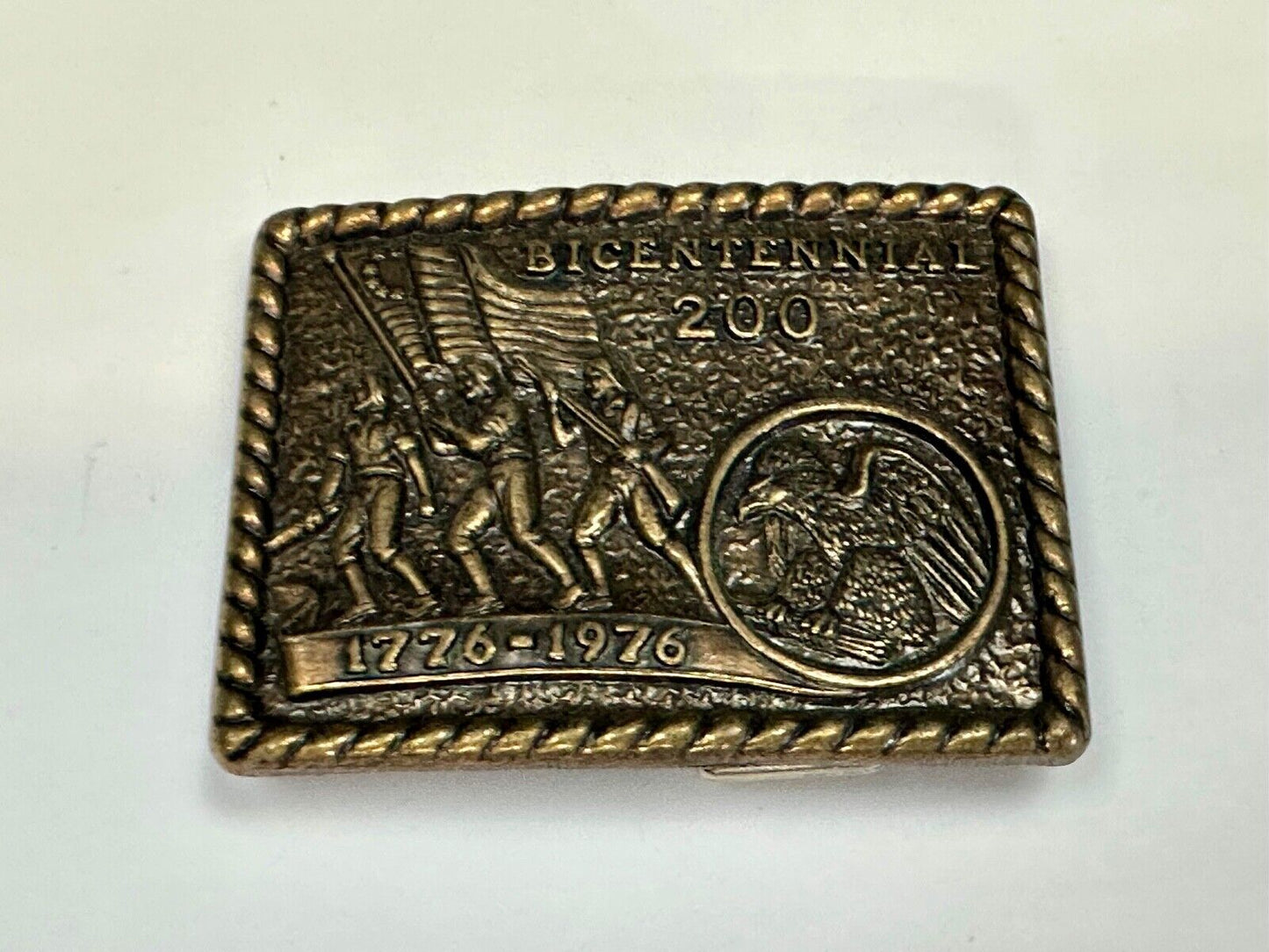 Vintage Bicentennial 200 year celebration NOS USA made belt buckle by CPI