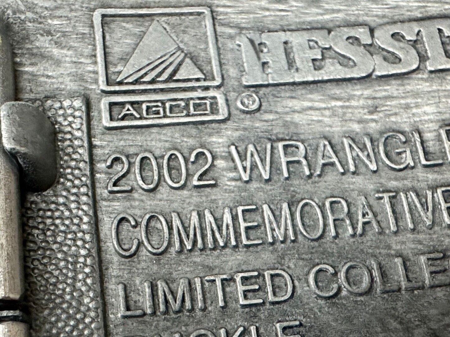2002 Wrangler Hesston National Finals Rodeo NFR Montana Silversmiths Belt Buckle