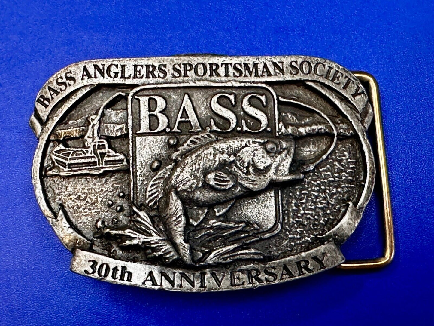 Bass Anglers Sportsman Society 30th Anniversary Club Belt Buckle