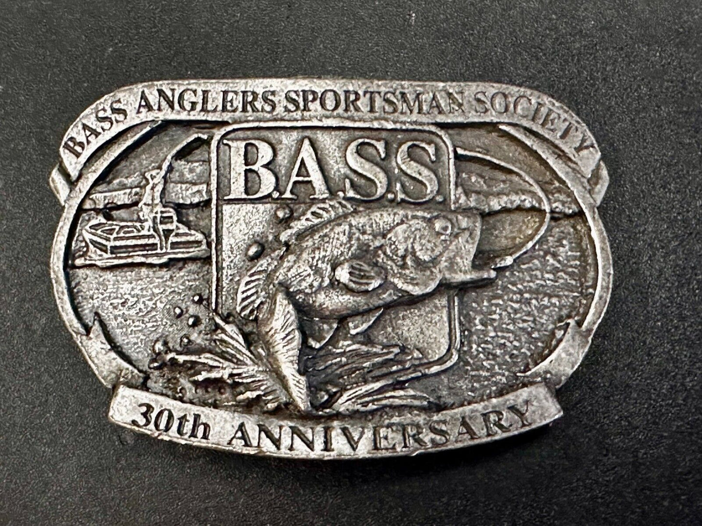 Bass Anglers Sportsman Society 30th Anniversary Club Belt Buckle