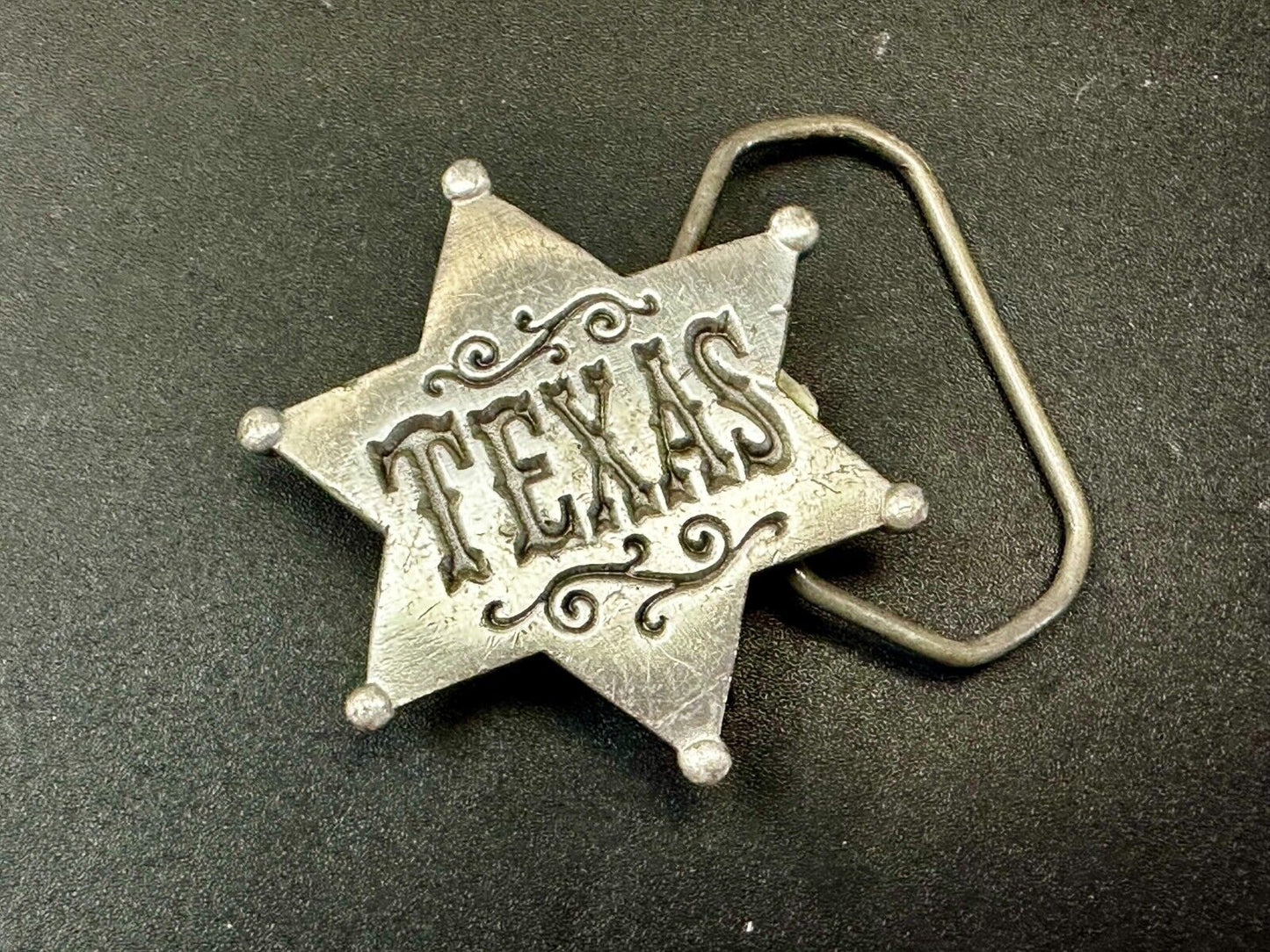 Texas Ranger Star Badge Shaped Vintage 1981 - The Great American Belt Buckle Co
