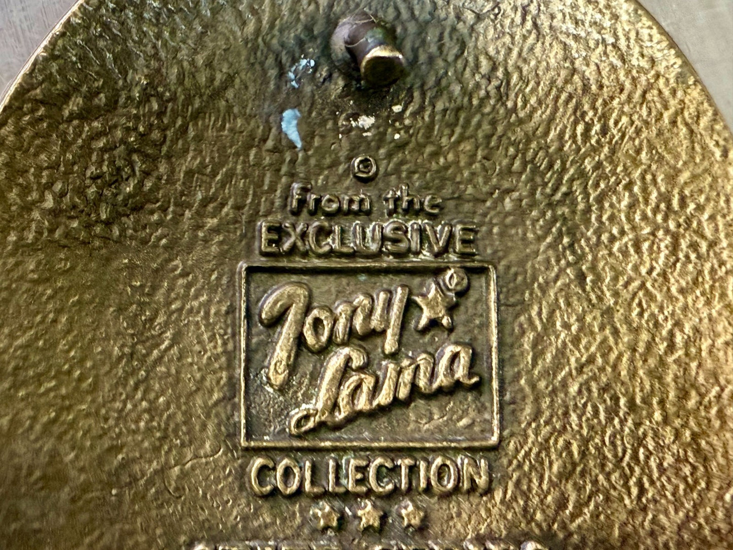 Texas Lone Star State Vintage Statehood Series Solid Brass Tony Lama Belt Buckle