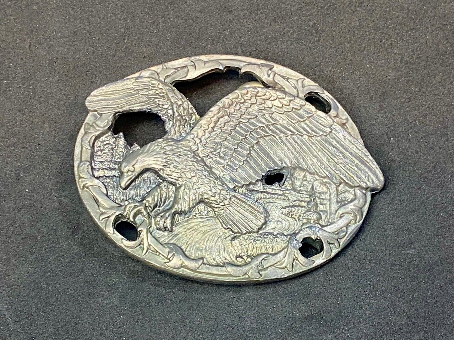 Vintage 1990 C+J See Through Hunting Flying Diving American Eagle Belt Buckle