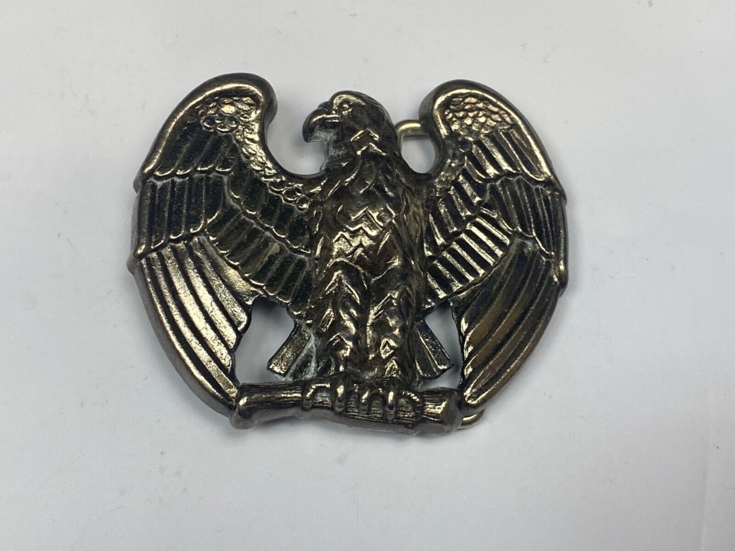 2.5" Belt Buckle Eagle Silver Metal Avon Spread Wings 3D Raptors Birds