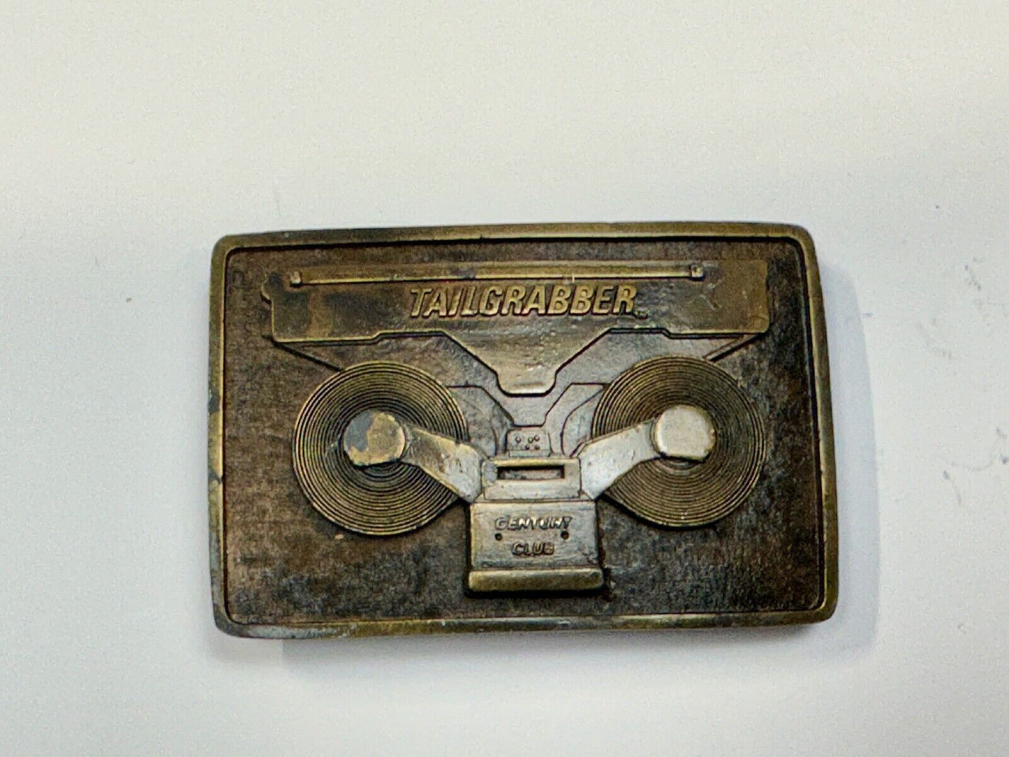 Tailgrabber Century Club Commemorative Vtg. Belt Buckle by Indiana Metal Craft