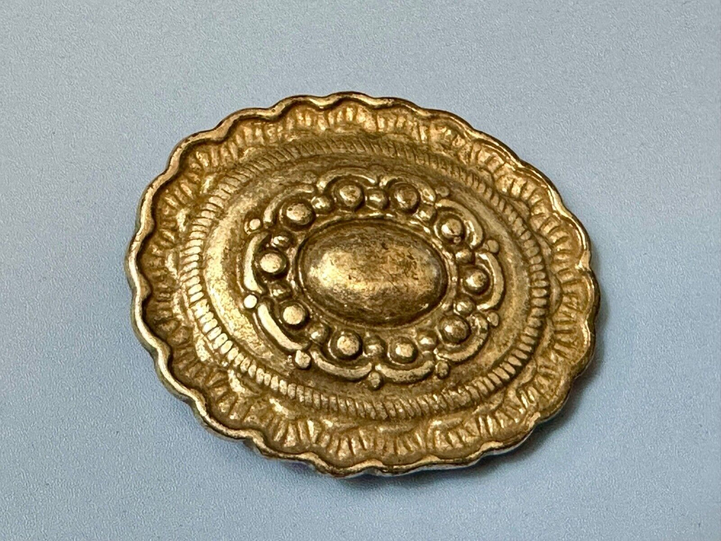 3" wide southwestern Concho Style Dress silver tone Belt Buckle