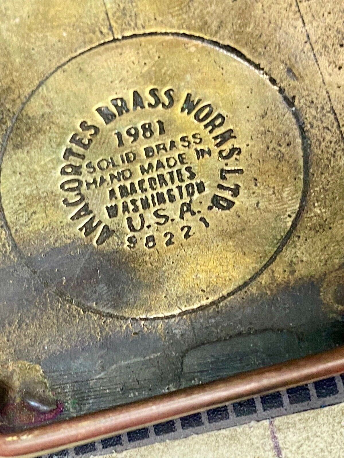1981 W.P.P.S.S. 1 & 4 Safety Pays Jones Construction - Anacortes Belt Buckle