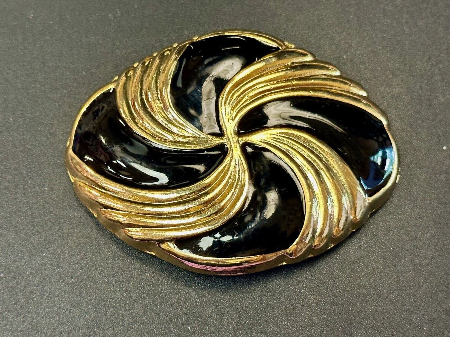 Vintage Day Lor Designer Signed Sash belt buckle Retro Scarf Slide