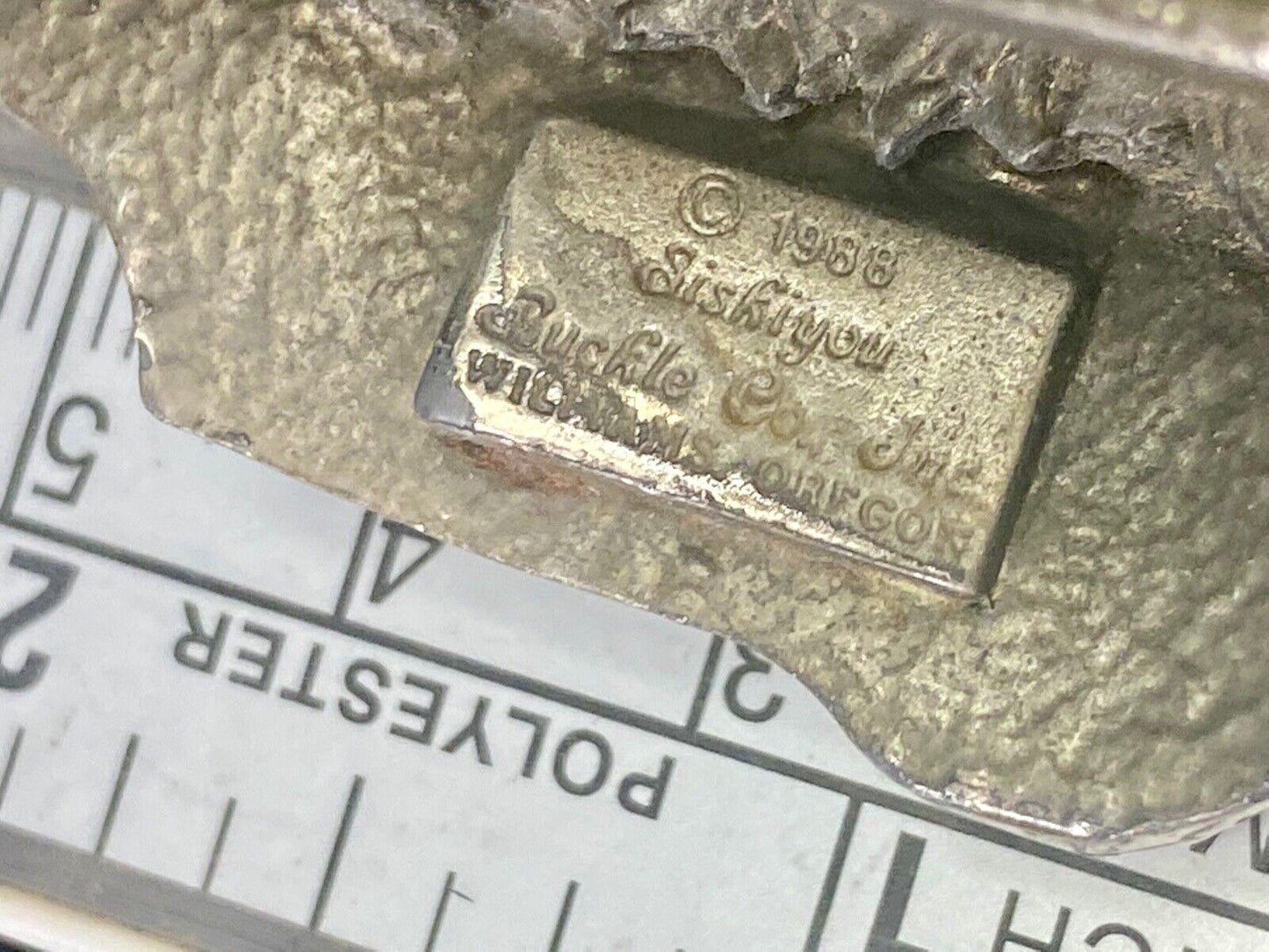 Vintage 1988 Brick Wall Masons Construction Career Job Profession Belt Buckle