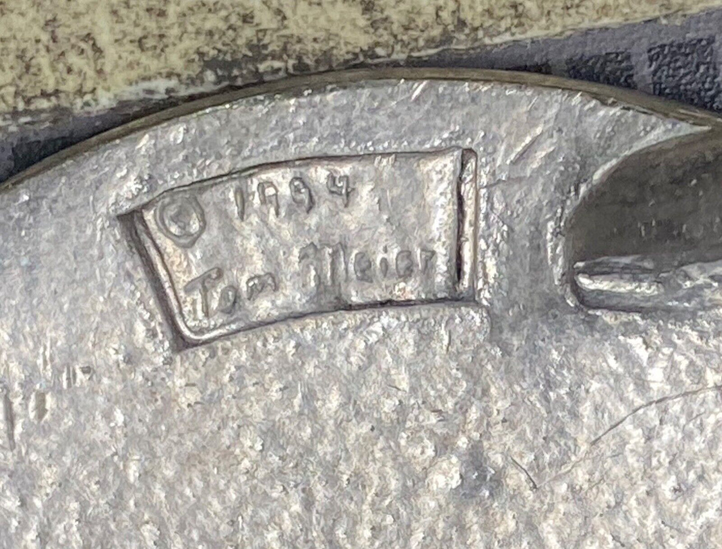 Vintage Art Design 1994 Tom Meier belt buckle