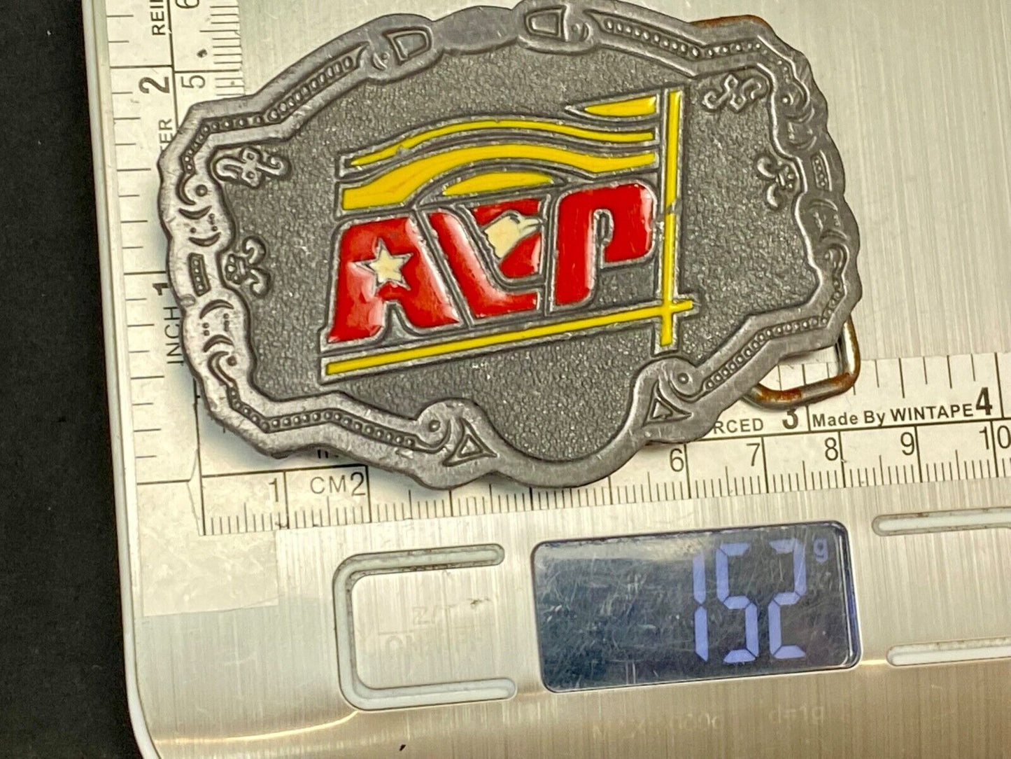 Vintage Avp Logo Emblem Western Framed Belt Buckle