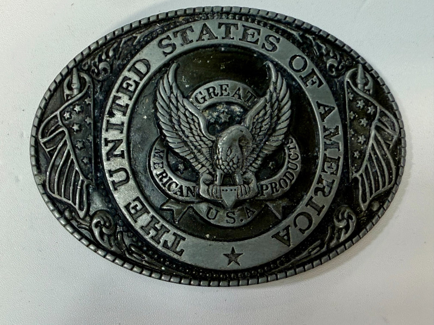 The United States Of America Vintage The Great American Belt Buckle Company