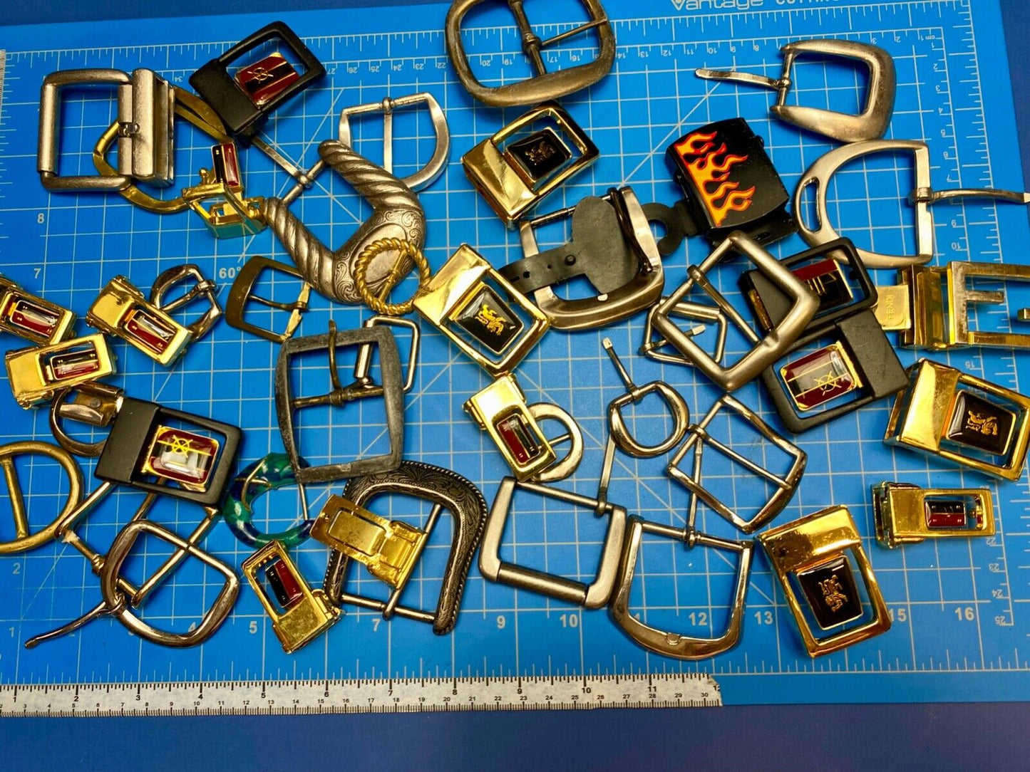 3 Pounds of Vintage & Modern Belt buckles -Lot, Grab Bag Resale Gifts Some NOS